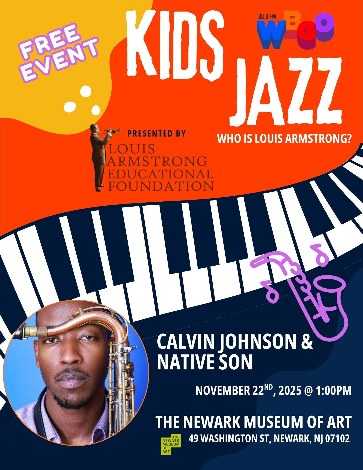 kidsjazzconcert Louis wishes you a Cool Yule